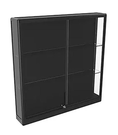 Showcase your music memorabilia with a premium wall-mounted guitar display cabinet designed for collectors.