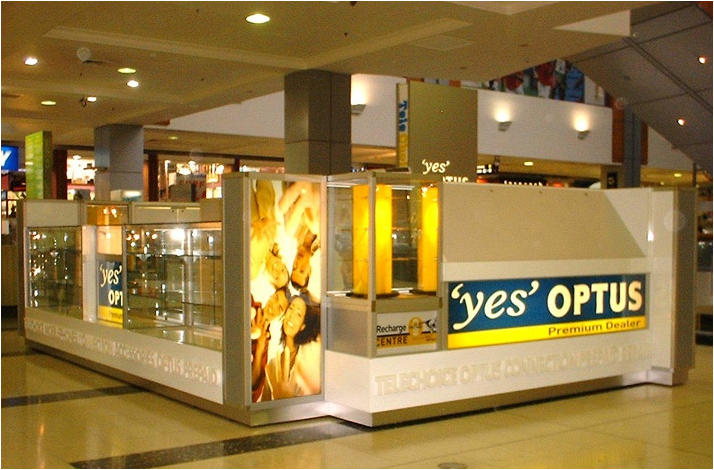 Shopping Centre Kiosk Optus 1  